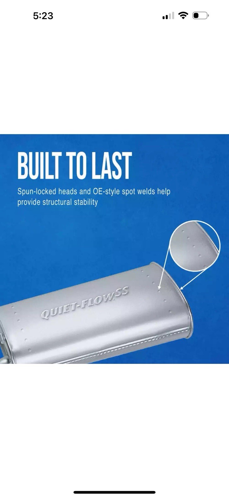 Exhaust Muffler-Quiet-Flow SS Walker 21744 fits 10-17 Subaru Outback Exhaust Muffler-Quiet-Flow SS Walker 21744 fits 10-17 Subaru Outback
