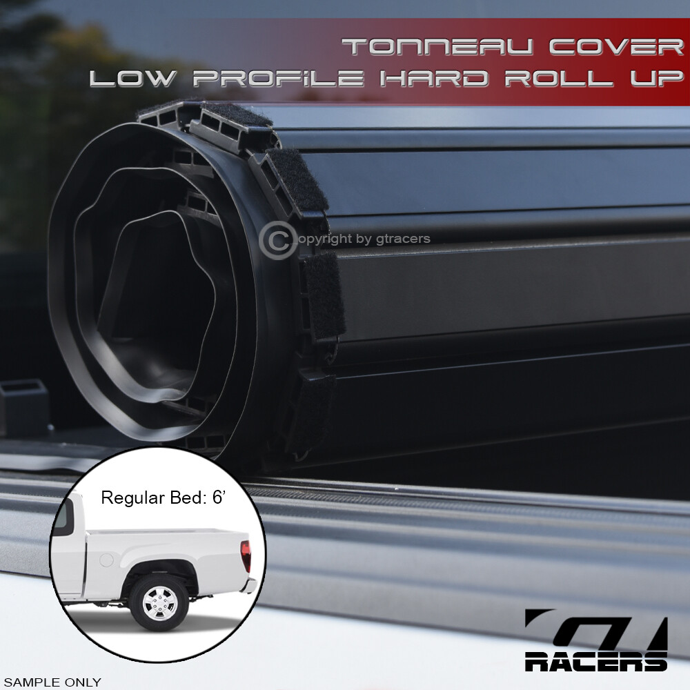 For 2004-2012 Colorado/Canyon 6\' Bed Lo Pro Aluminum Hard Roll-Up Tonneau Cover