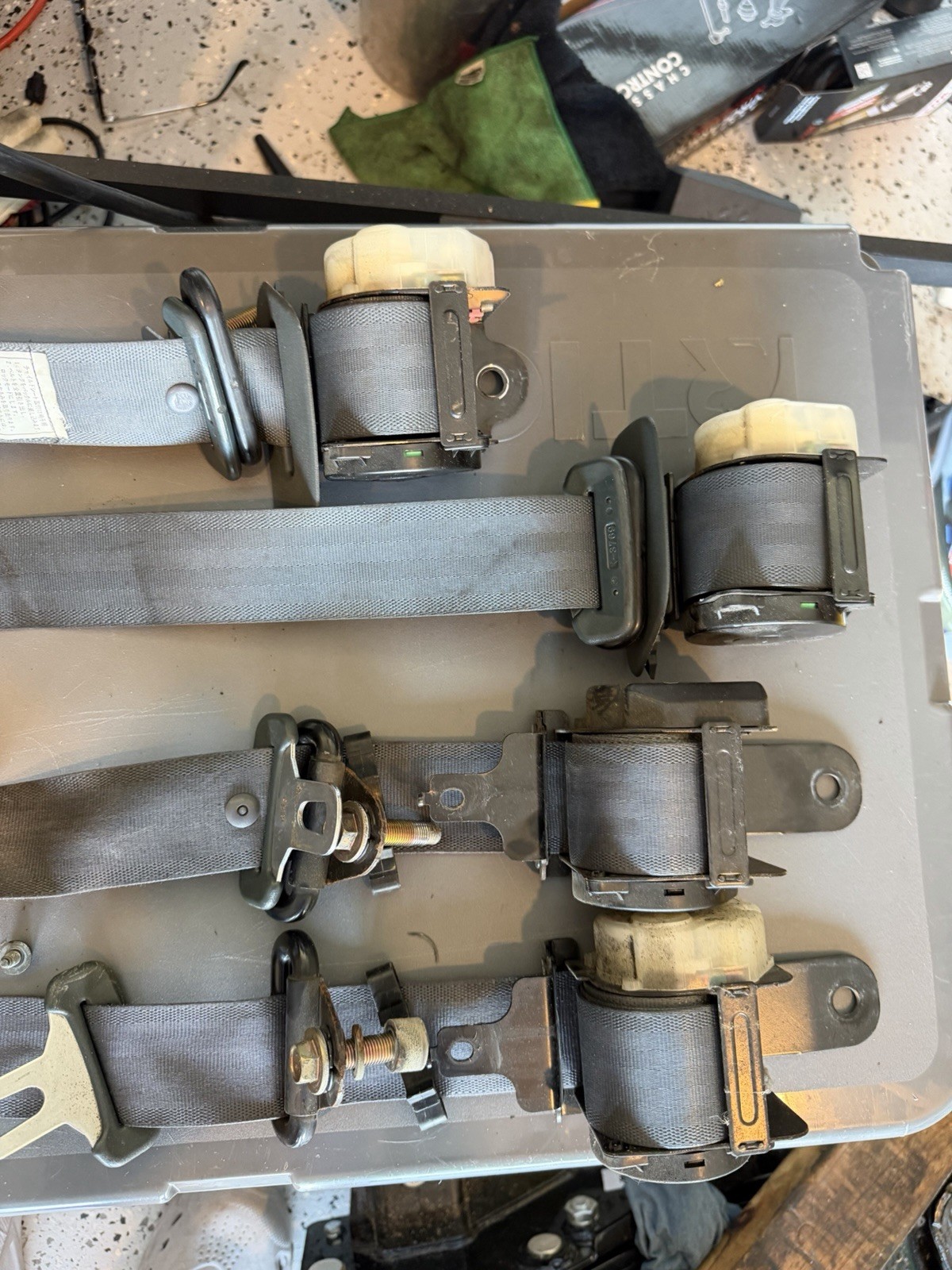 1995-1998 nissan 240sx seatbelts front and rear combo