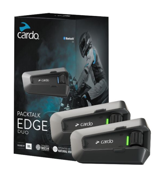 Cardo Packtalk EDGE Duo Bluetooth DMC MESH Helmet Headset Intercom JBL Speakers