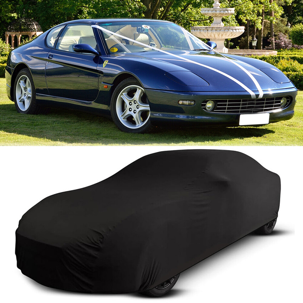Full Car Cover Stain Stretch Dust-proof Custom Black For Ferrari 456 GT 456M GT