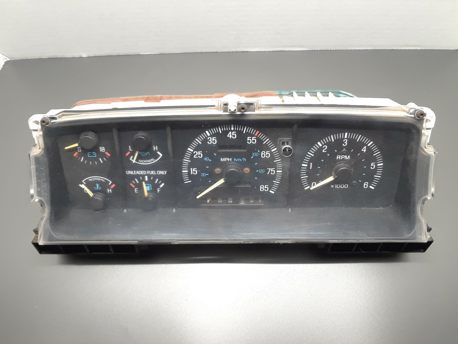 1987-1991 Ford F150 F250 Bronco Instrument Cluster Speedo Gauge Tach Gas