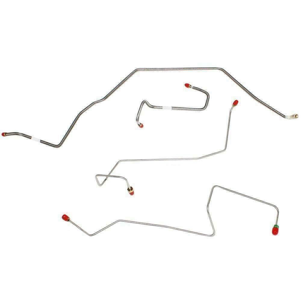 Fits 1994-1997 Ford Ranger Front Brake Line Kit RWABS 2WD Rear Drum Stainless
