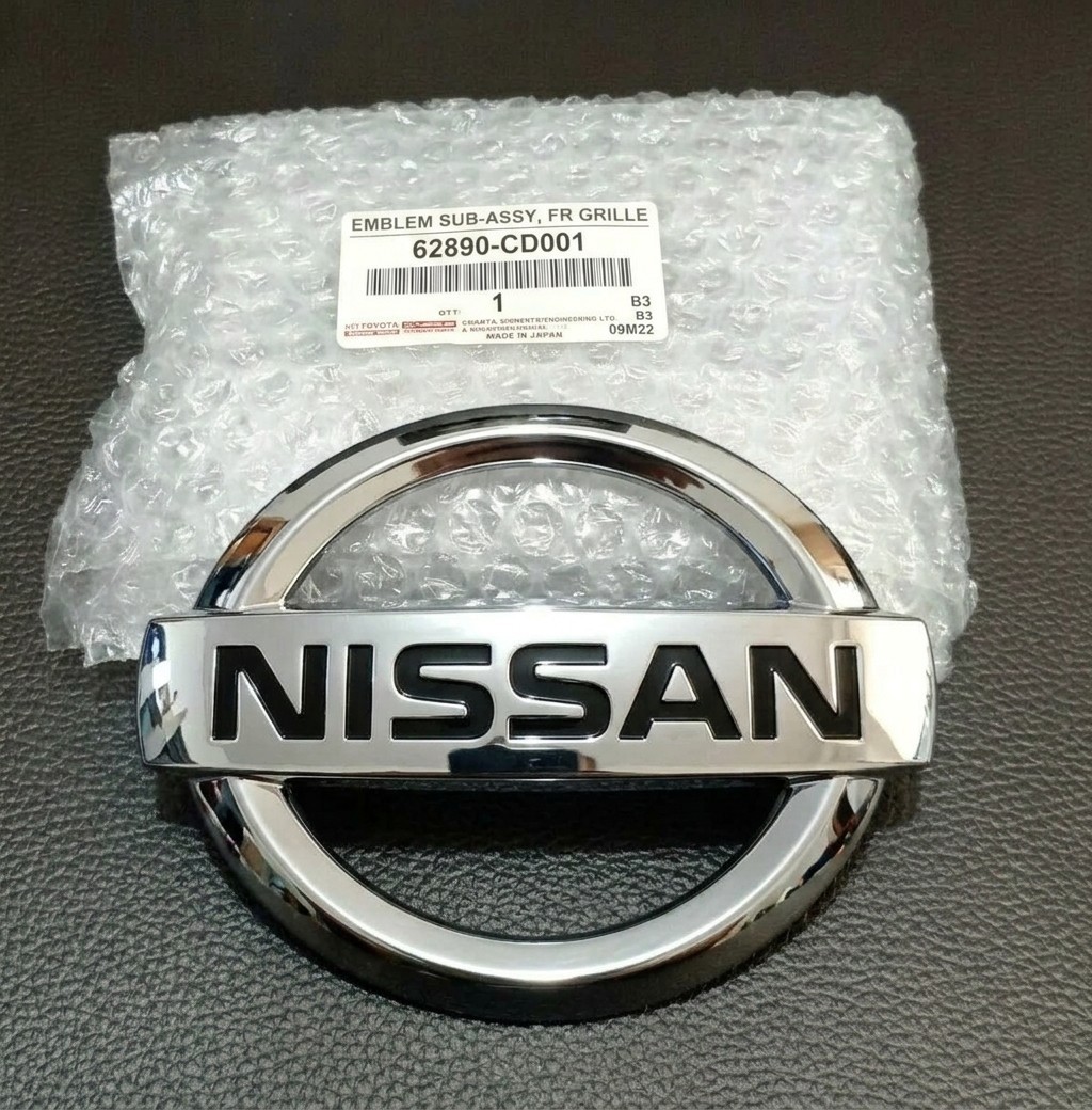 Nissan 350Z 370Z Front Grille Emblem Badge Silver Black OEM 2003-2021