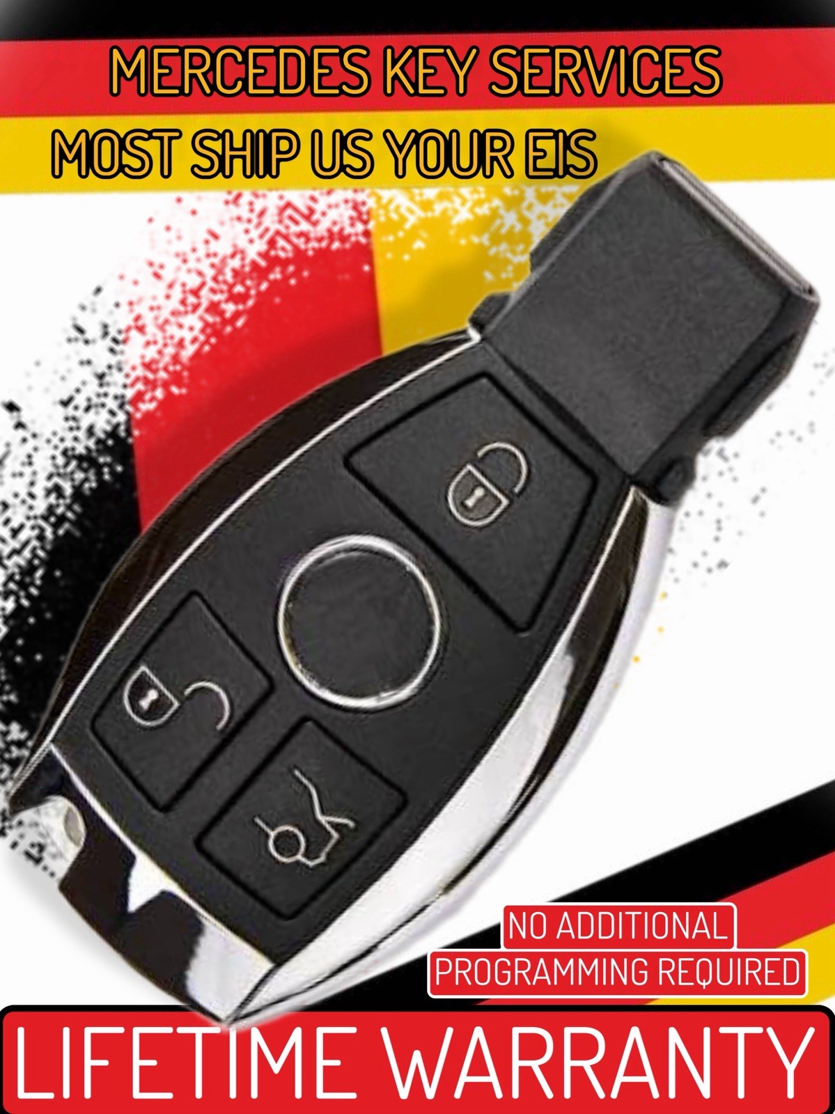 Mercedes-Benz Two Keys Programmed Mail Order EIS Service…