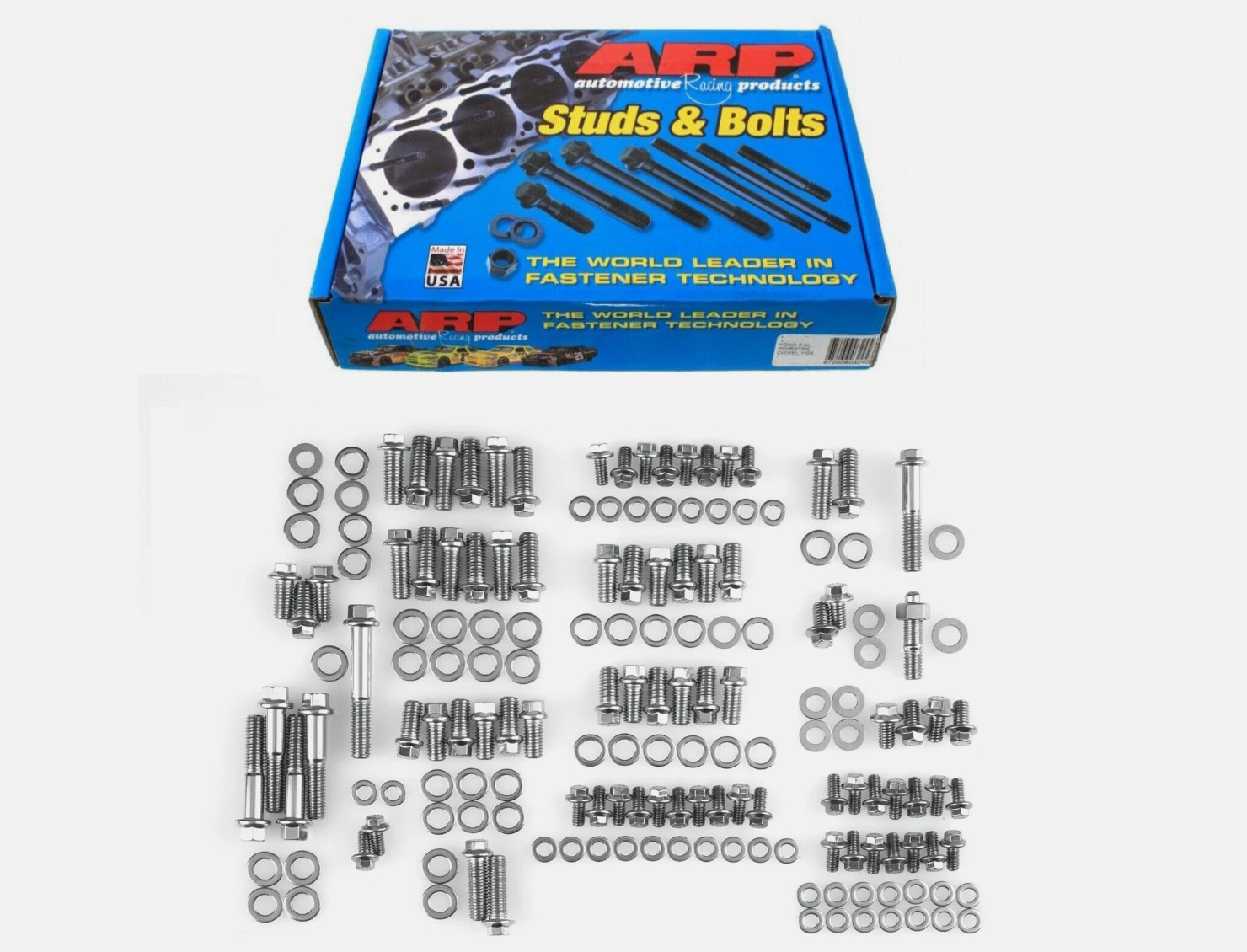 ARP 535-9601 Polished Stainless Steel Engine Bolt Kit for Chevy BBC 396 454 ARP 535-9601 Polished Stainless Steel Engine Bolt Kit for Chevy BBC 396 454