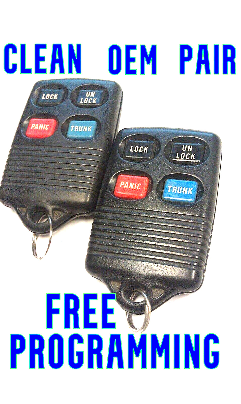 2X PAIR CLEAN OEM 1994 1995 1996 1997 1998 FORD MUSTANG KEY FOB REMOTE GQ43VT4T