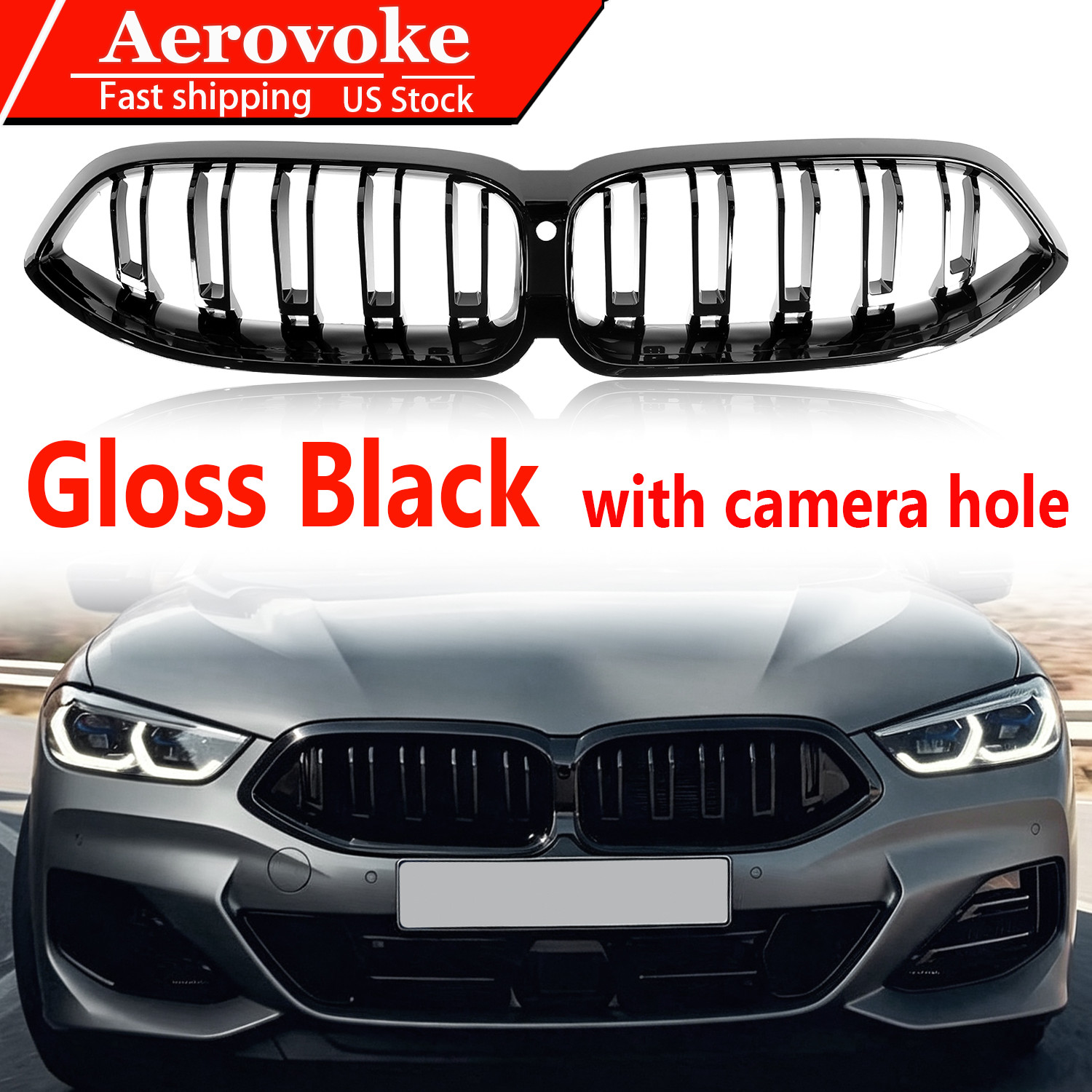 Front Grille Kidney Grill For BMW 8 Series G14 G15 G16 840i M850i 2023 2024 2025