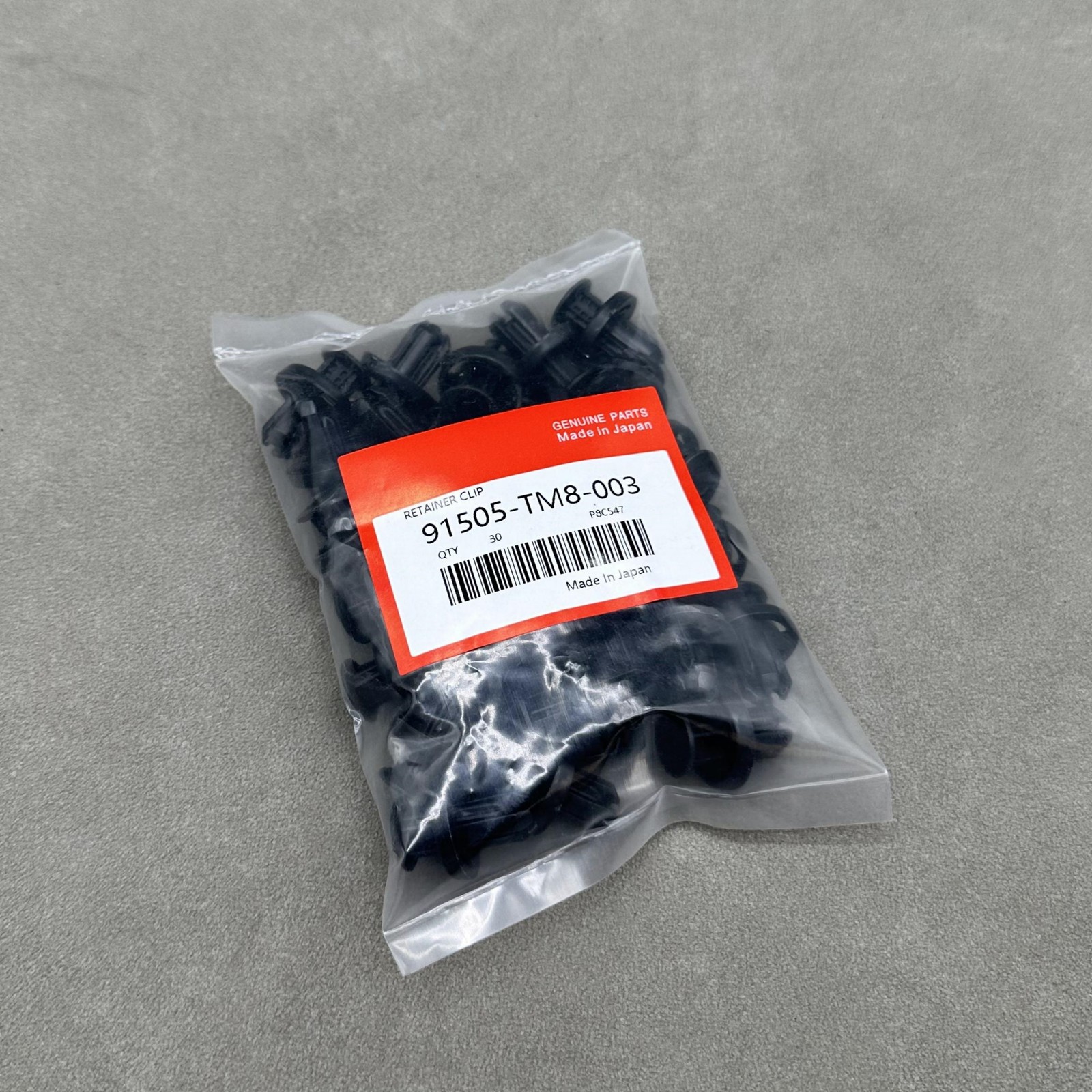 OEM 30PCS OEM FOR HONDA BUMPER / UNDER COVER RETAINER CLIP 91505-TM8-003
