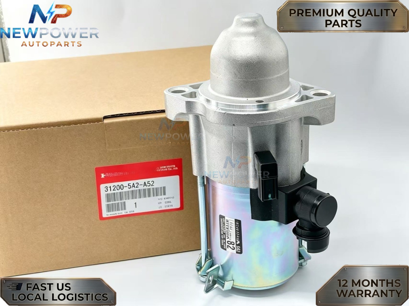 Starter Motor 31200-5A2-A52 for 2013-2017 Honda Accord 2.4L 2015-16 CR-V NEW