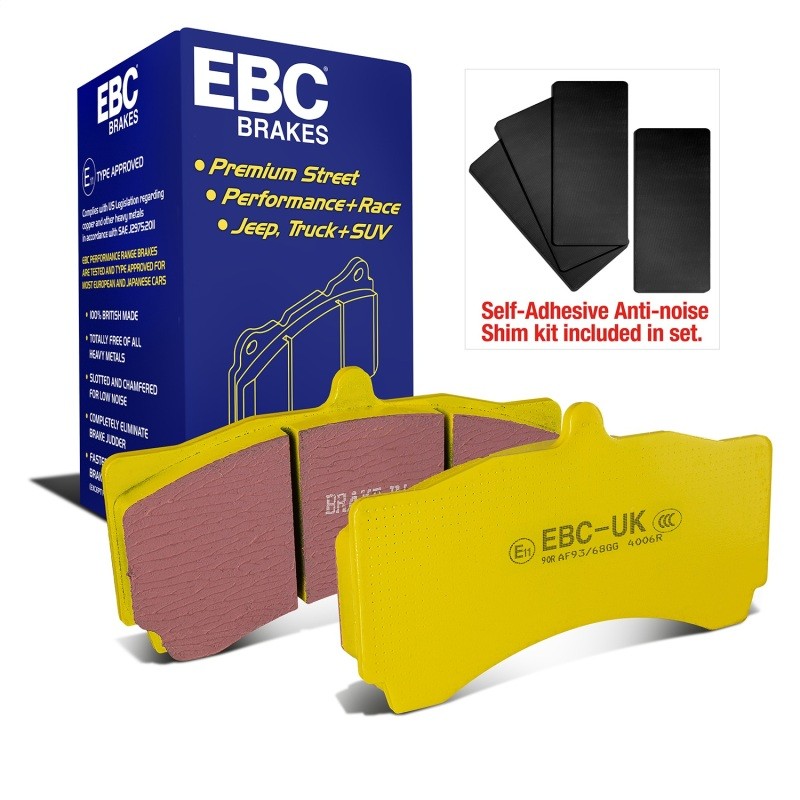EBC Brakes Yellowstuff Performance Brake Pads for Street and Track Driving