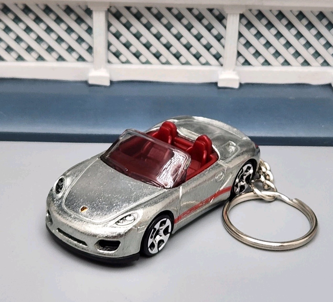 Porsche Boxster Spyder Silver Custom Diecast Car 🎁 AWESOME GIFT🎁