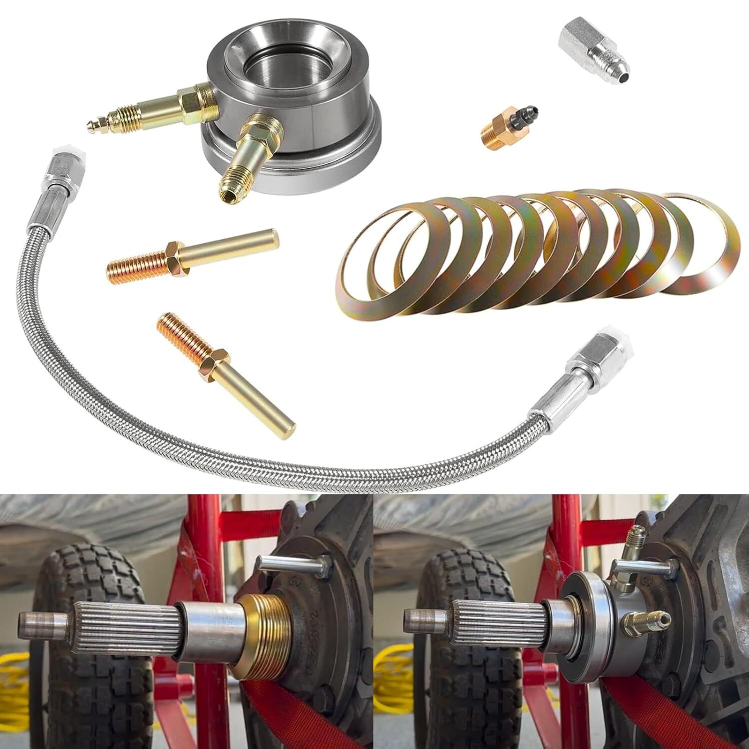 82876 T5 Transmission Hydraulic Throwout Bearing & Hose Kit for GM Borg-Warner
