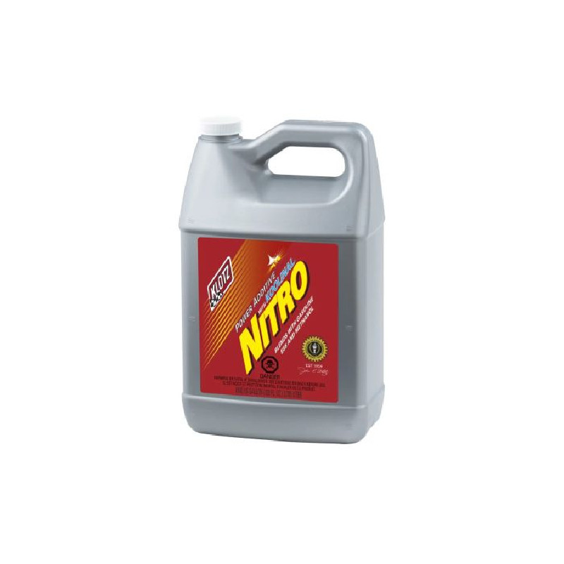 Klotz Nitro Power Additive KL640 1 Gal Racing Fuel Booster for Gas or Alcohol
