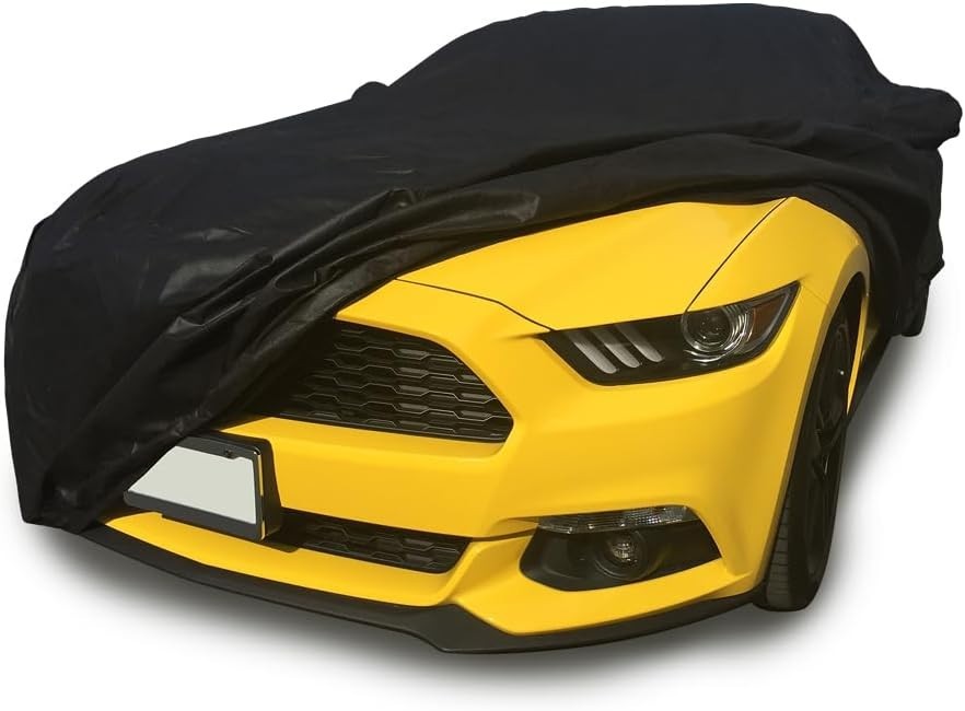 CarsCover Custom Fit Car Cover for 2015-2025 Ford Mustang Black Car Cover
