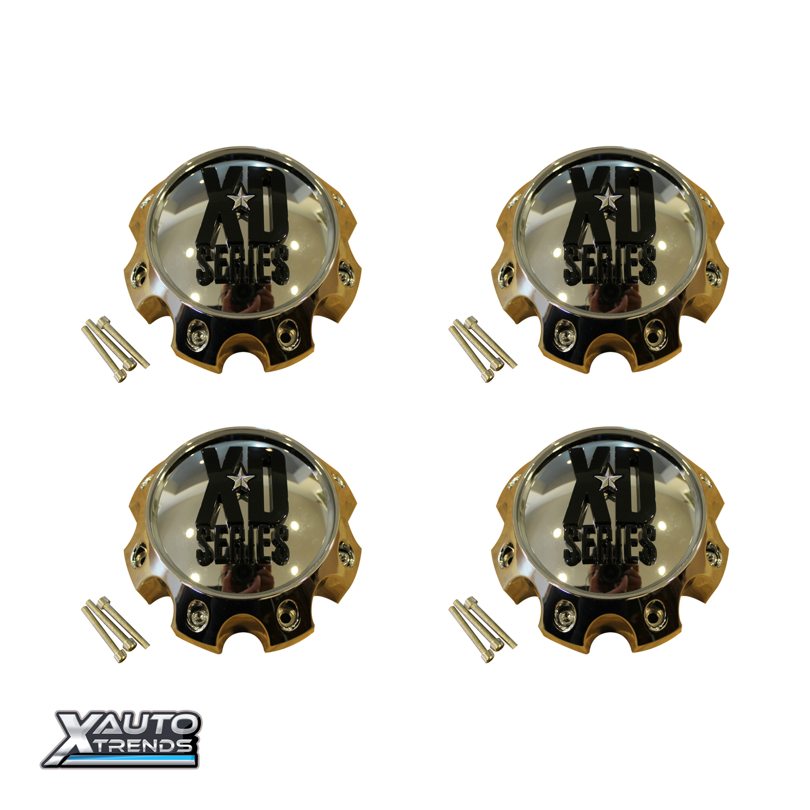4 x KMC XD Series 441 796 797 798 800 801 8 Lug Chrome Center Cap 1079L170 4 x KMC XD Series 441 796 797 798 800 801 8 Lug Chrome Center Cap 1079L170