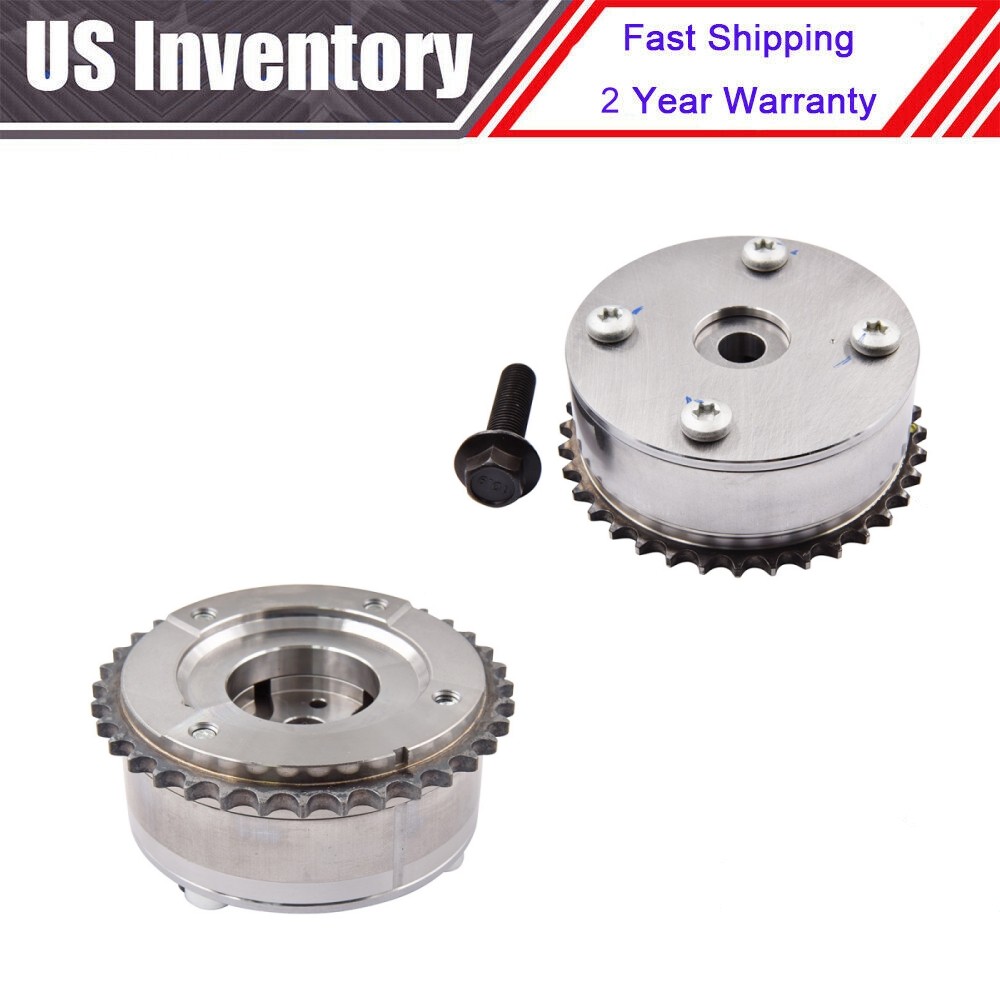 2PCS In+Ex Timing Cam Gear Variable Valve Sprocket VVT Set For Toyota Corolla