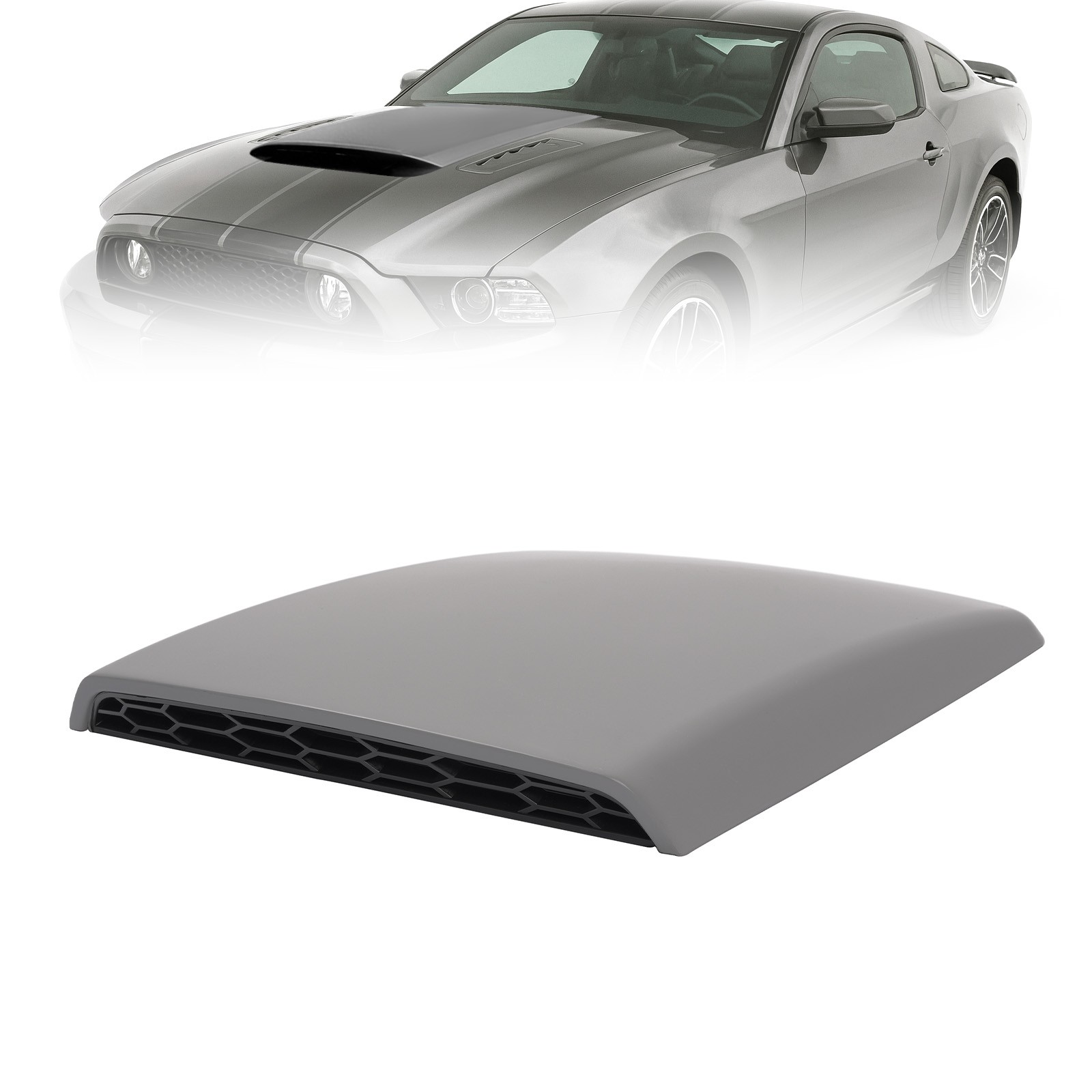 For 94-98 2005-2014 Ford Mustang GT Hood Vent Scoop w/ Honey Comb Grille Insert