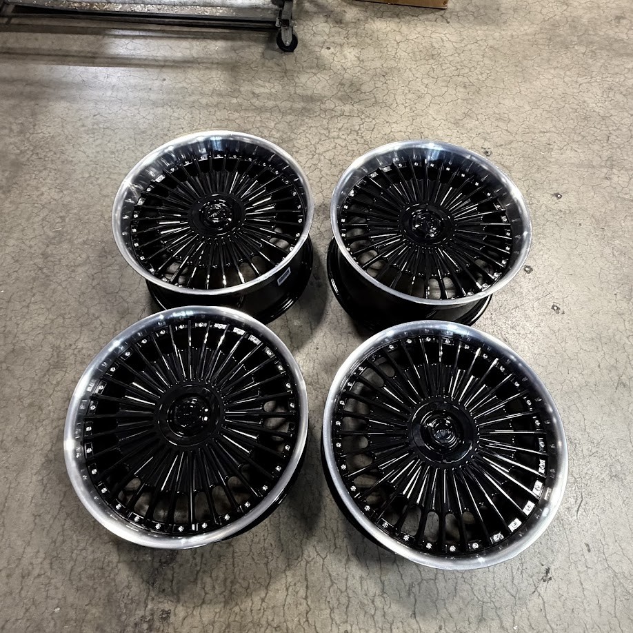 Used 22x9/22x10.5 MRR VP4 5x112 32/38 66.6 Black Machined Lip Wheels set-4 Used 22x9/22x10.5 MRR VP4 5x112 32/38 66.6 Black Machined Lip Wheels set-4