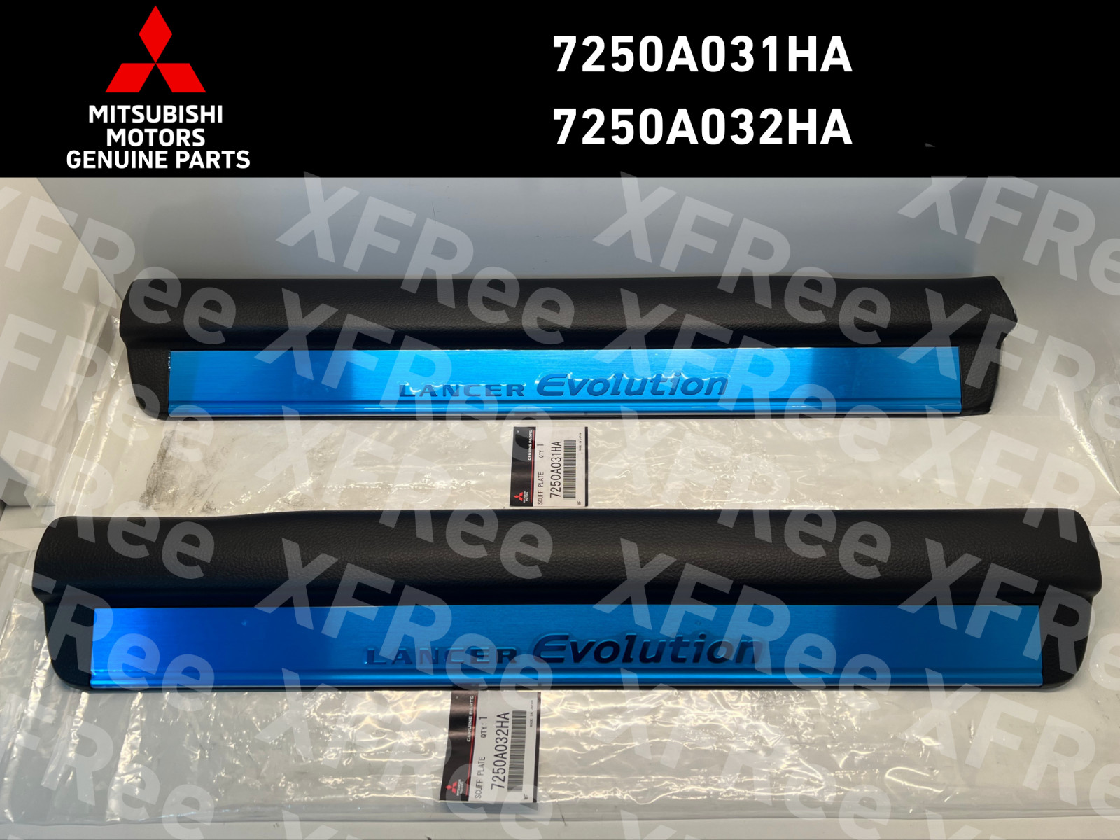 Mitsubishi Genuine Lancer EVO 7/8/9 CT9A Front Scuff Plate LH & RH Set OEM Mitsubishi Genuine Lancer EVO 7/8/9 CT9A Front Scuff Plate LH & RH Set OEM