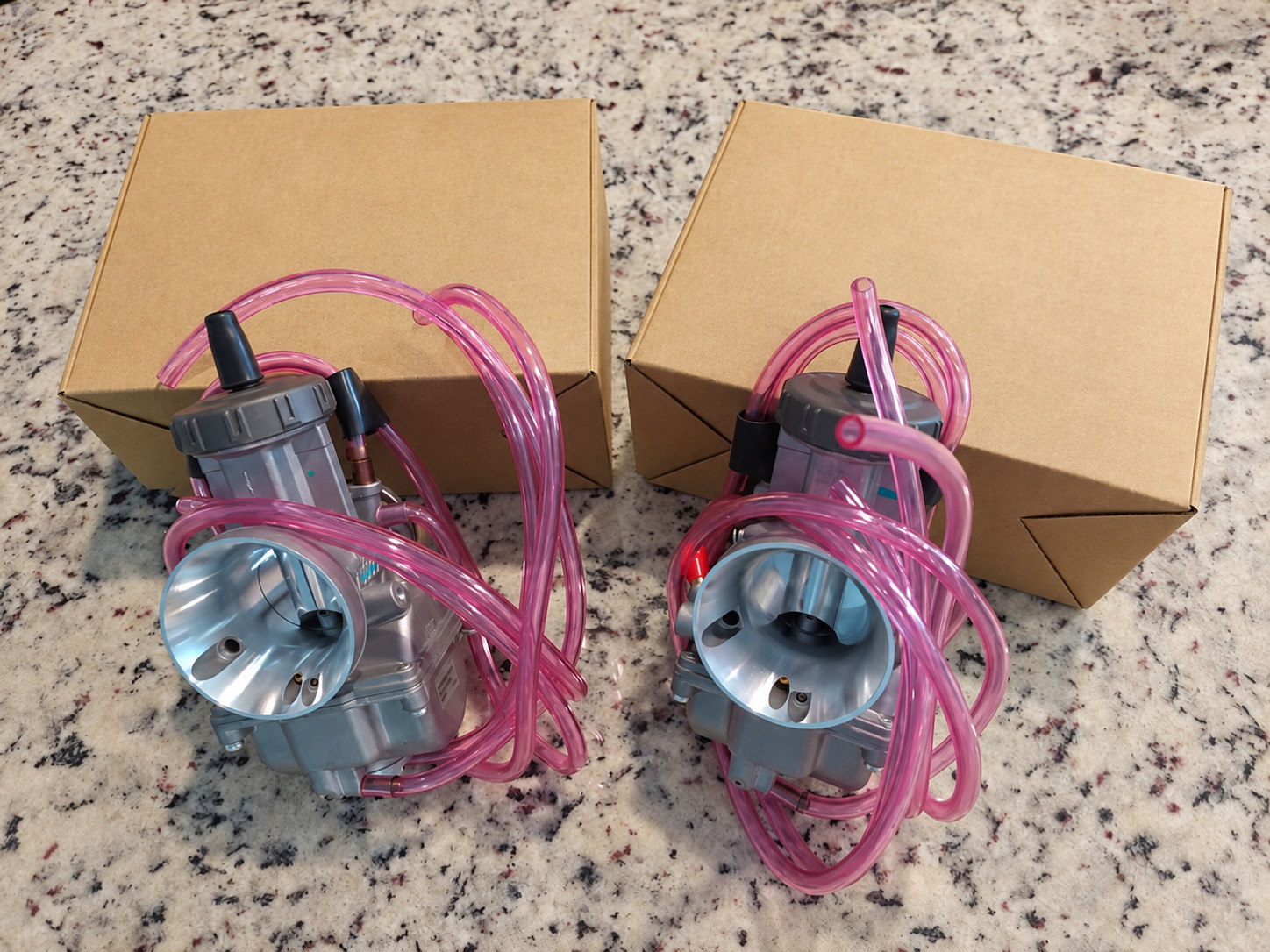 2X 40mm PWK Carburetors Yamaha Banshee YFZ350 CR250 CR500 YZ250 RM250 2 Stroke