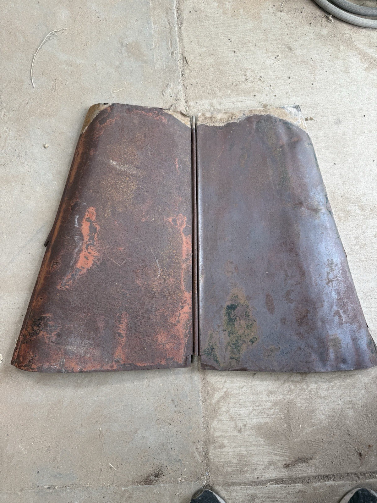 Vintage 1933 1934 Ford Steel Butterfly Hood Top Panels Hinge Pickup Truck
