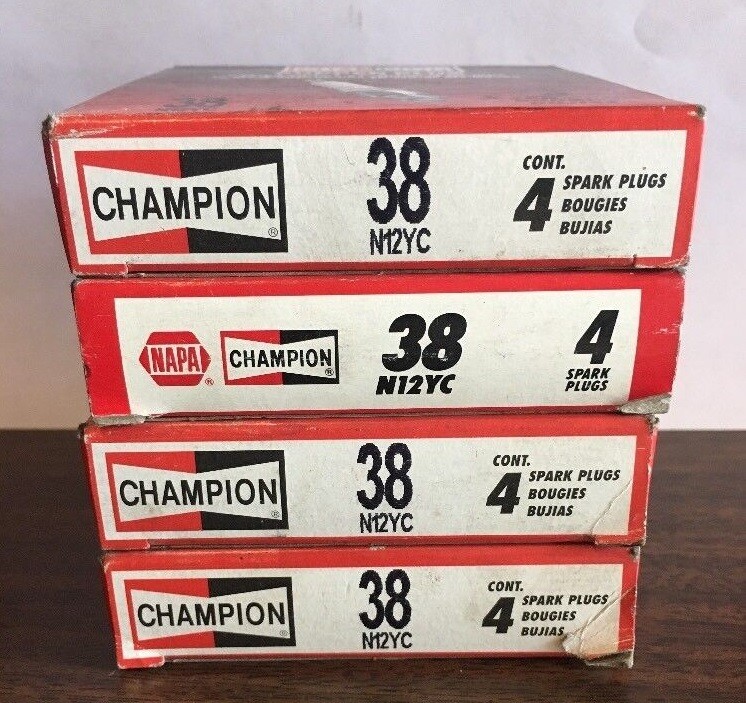 Genuine Champion Spark Plug #38 N12YC Pack of 8 Plugs Fits MOPAR 318 360 Engine Genuine Champion Spark Plug #38 N12YC Pack of 8 Plugs Fits MOPAR 318 360 Engine