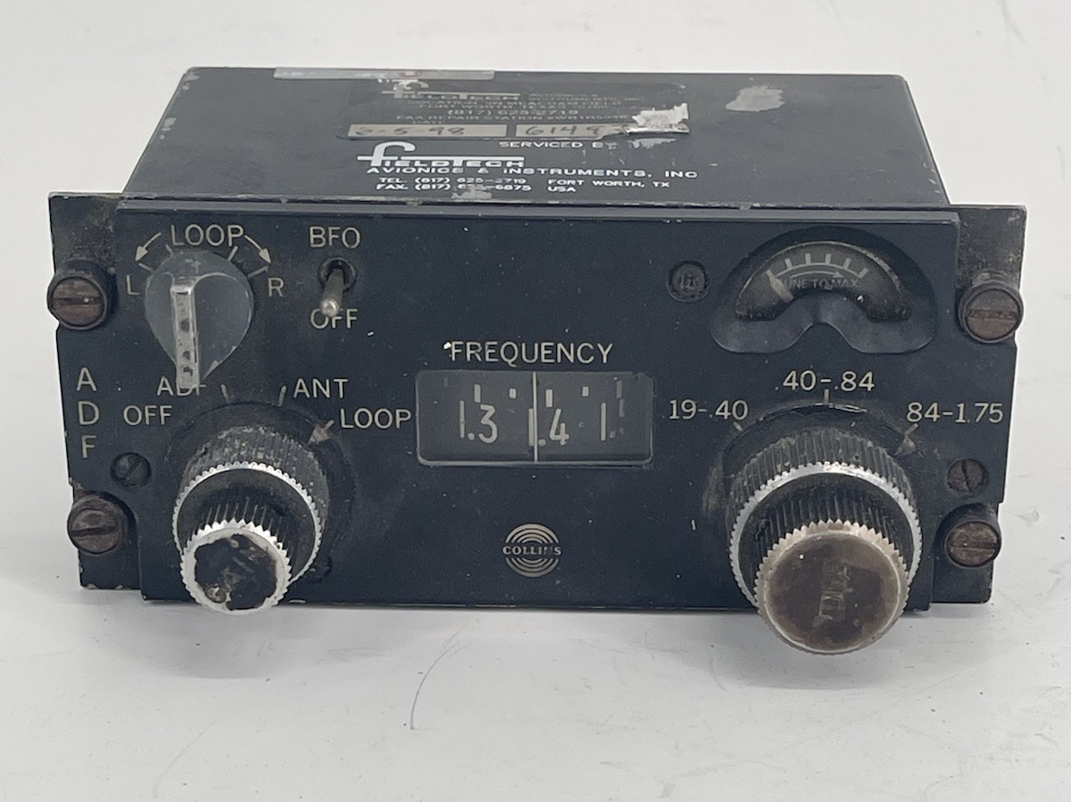 Collins 614L-8 522-2357-017 Aircraft ADF Control Head Avionics S/N 1198 Boeing
