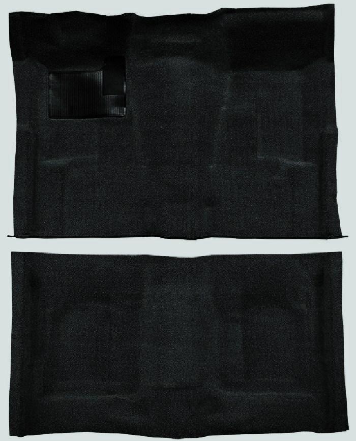 ACC 68-72 NOVA 2-DR BLACK 80/20 LOOP MOLDED CARPET w/BUCKETS + CONSOLE