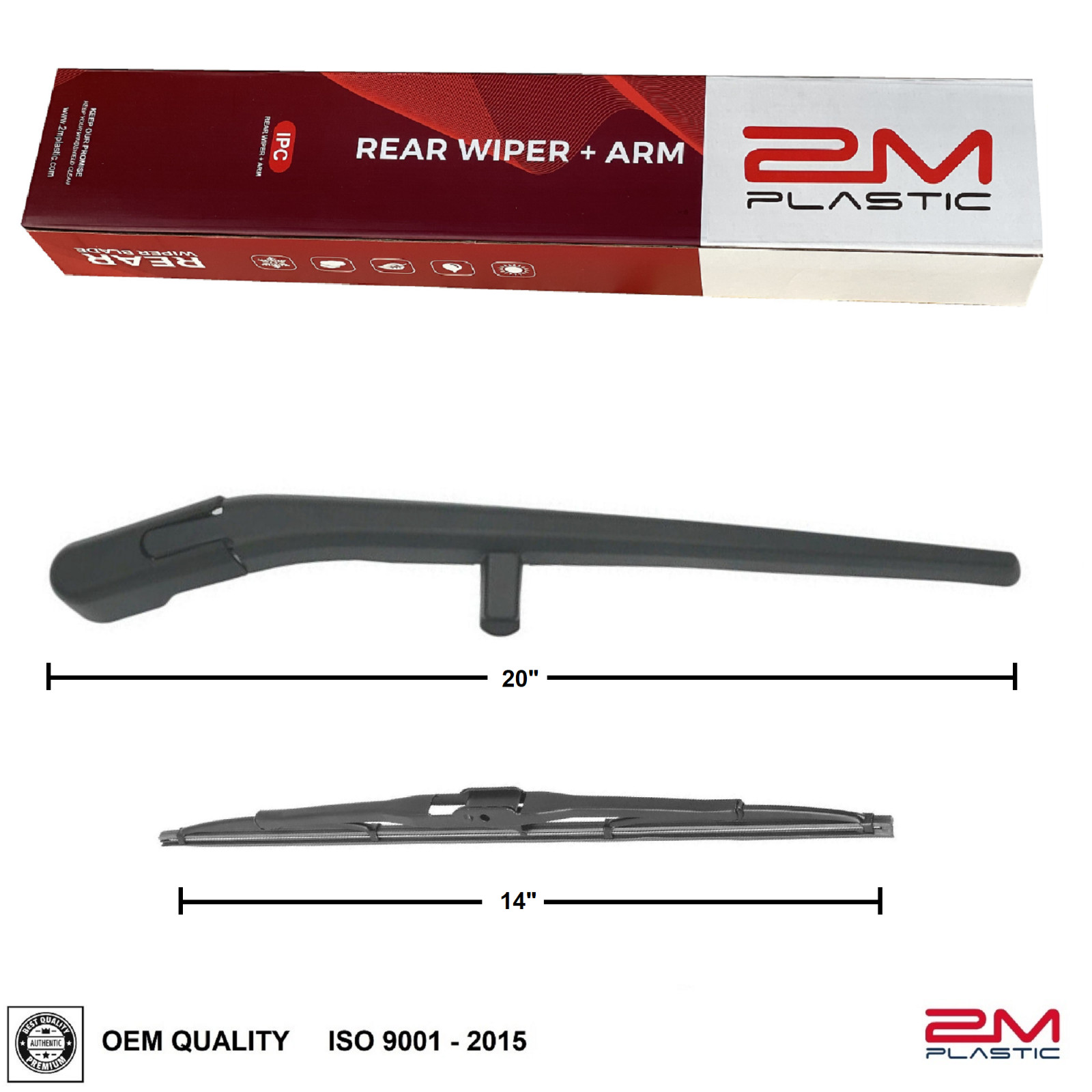Rear Wiper Arm & Blade For Jeep LIBERTY 2008 - 2012 68034341AD OEM Quality