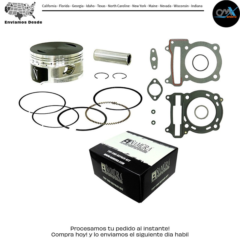 Top End & Piston 72.70/STD 11:1 AC/ Kawasaki Arctic Cat KVF300 Brute Force [SRA]