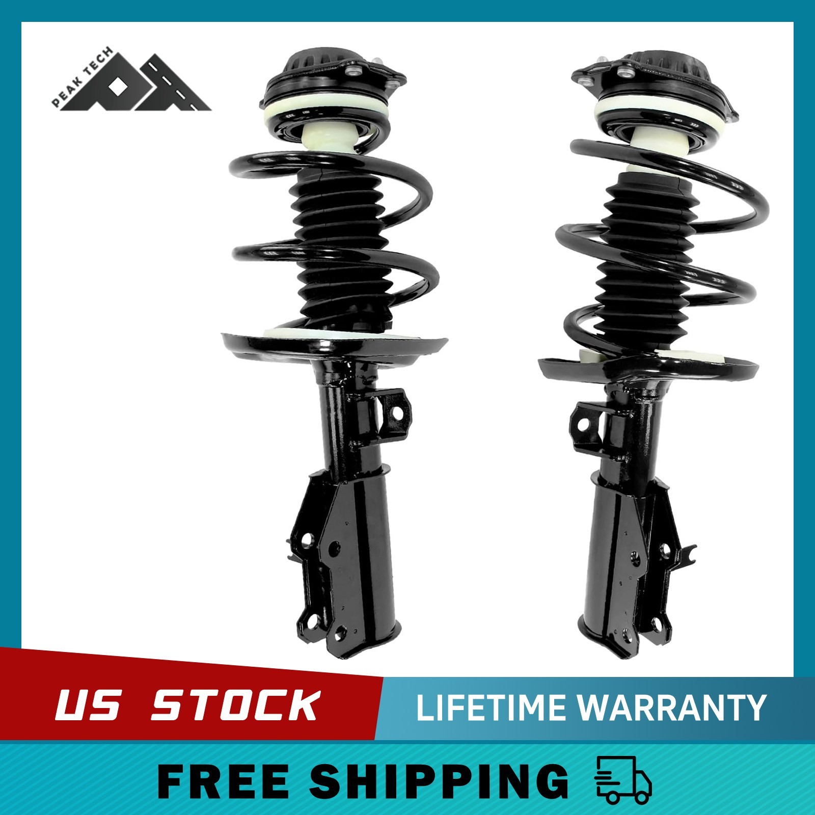 2PC Front Struts Coil Spring Assembly for 2016 - 2020 2021 2022 Chevrolet Malibu