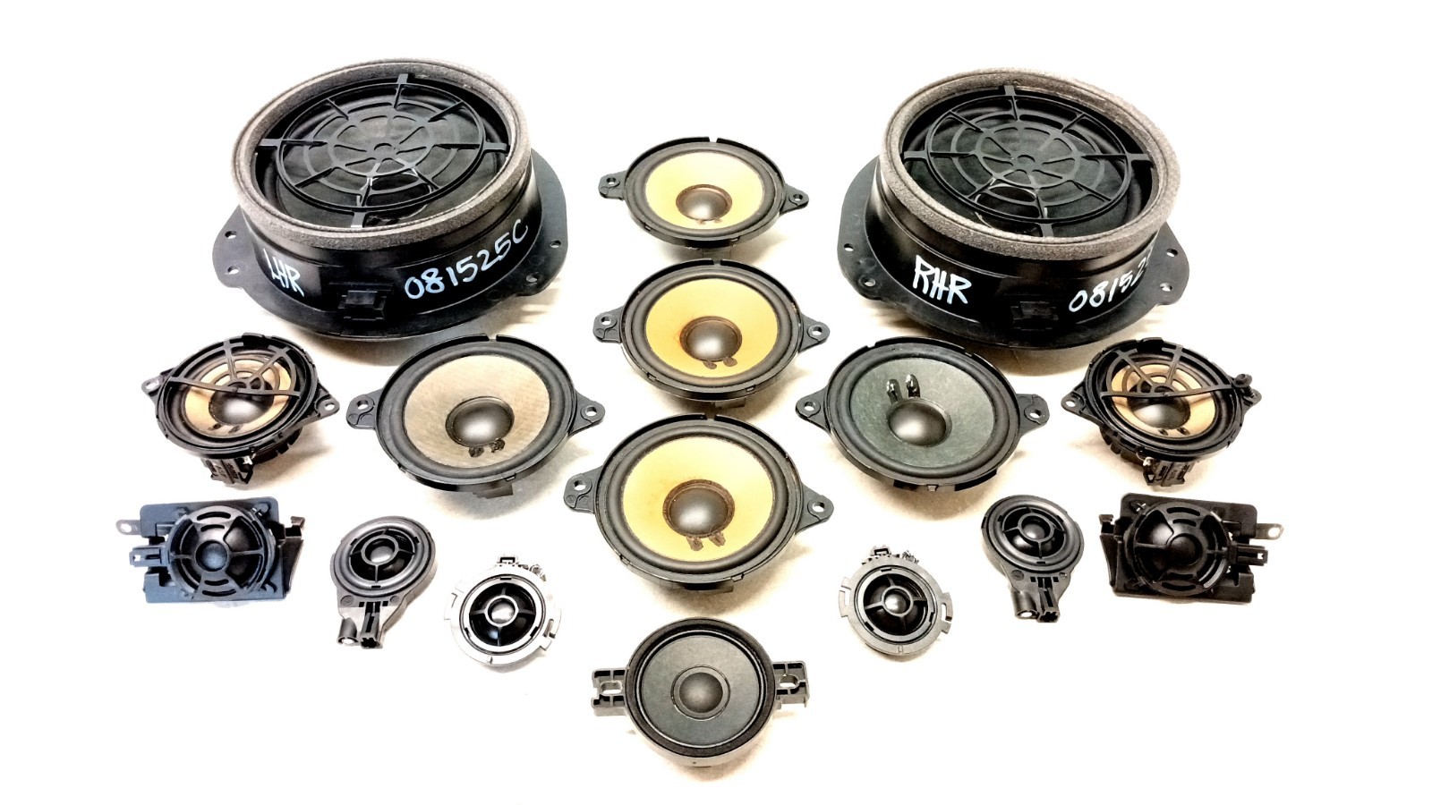 17-24 AUDI B9 A4 S4 DOOR TWEETER SPEAKER SUB SET FRONT REAR LEFT RIGHT OEM 08152