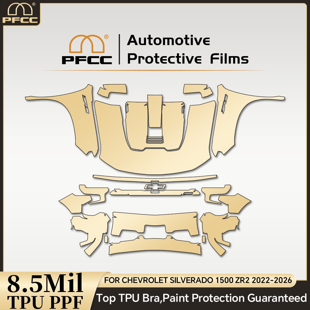 For Chevrolet Silverado 1500 ZR2 2022-2026 Full Front Paint Protection Film PPF