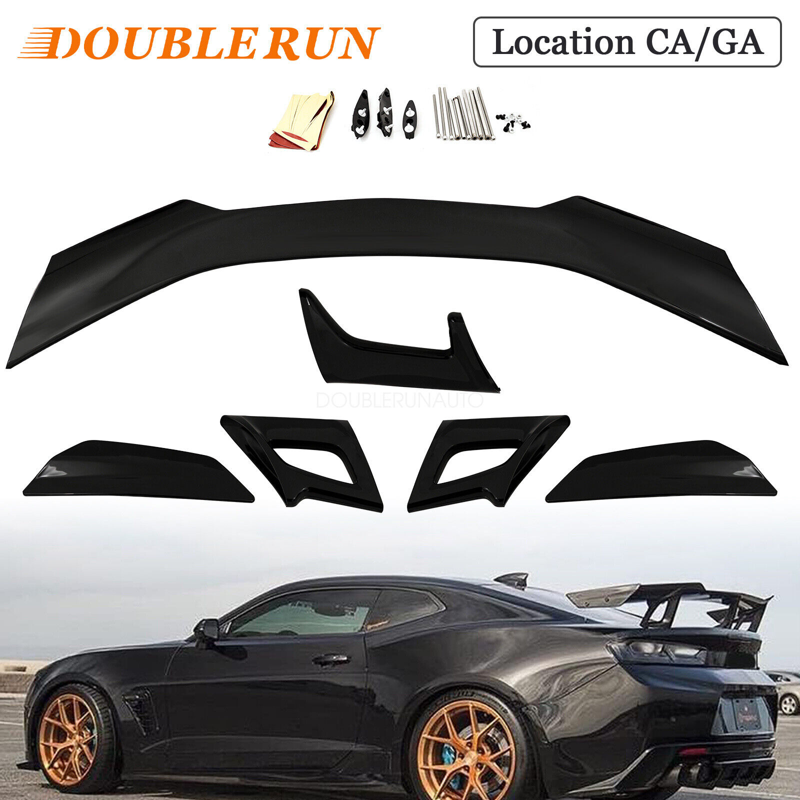 Rear Spoiler Trunk Wing for 2016- 2023 Chevy Camaro ZL1 1LE Style Gloss Black