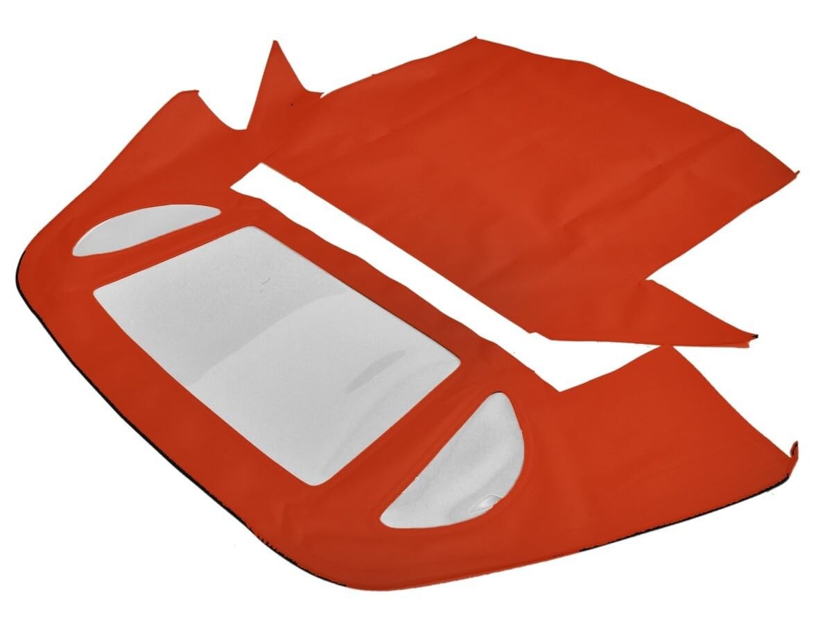 Fits 1990-2002 Mercedes-Benz R129 SL 300SL 500SL 600SL Soft Top Canvas Logo Red