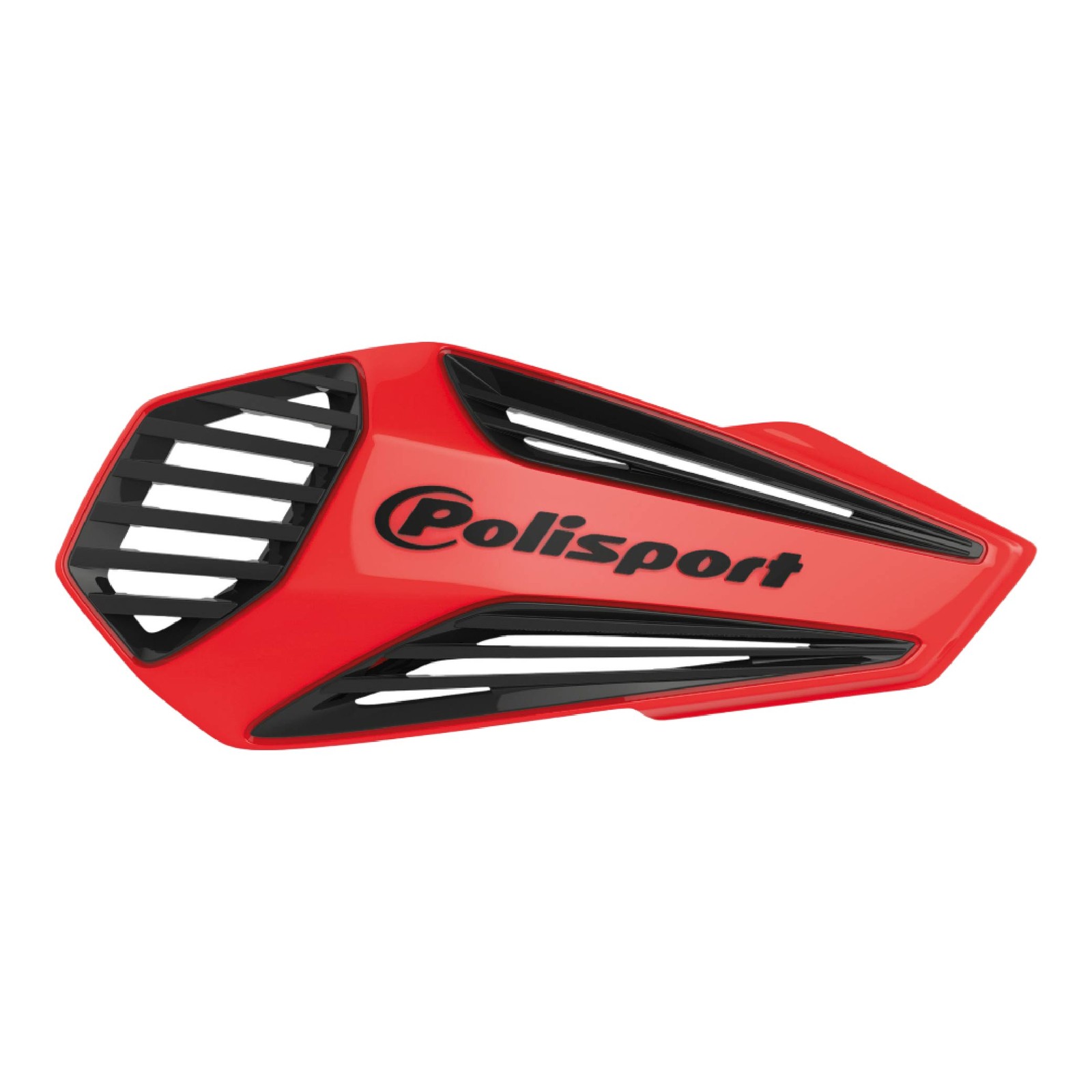 Polisport MX Flow Handguard for Motocross-Universal Handguard Shield- Red/Blk