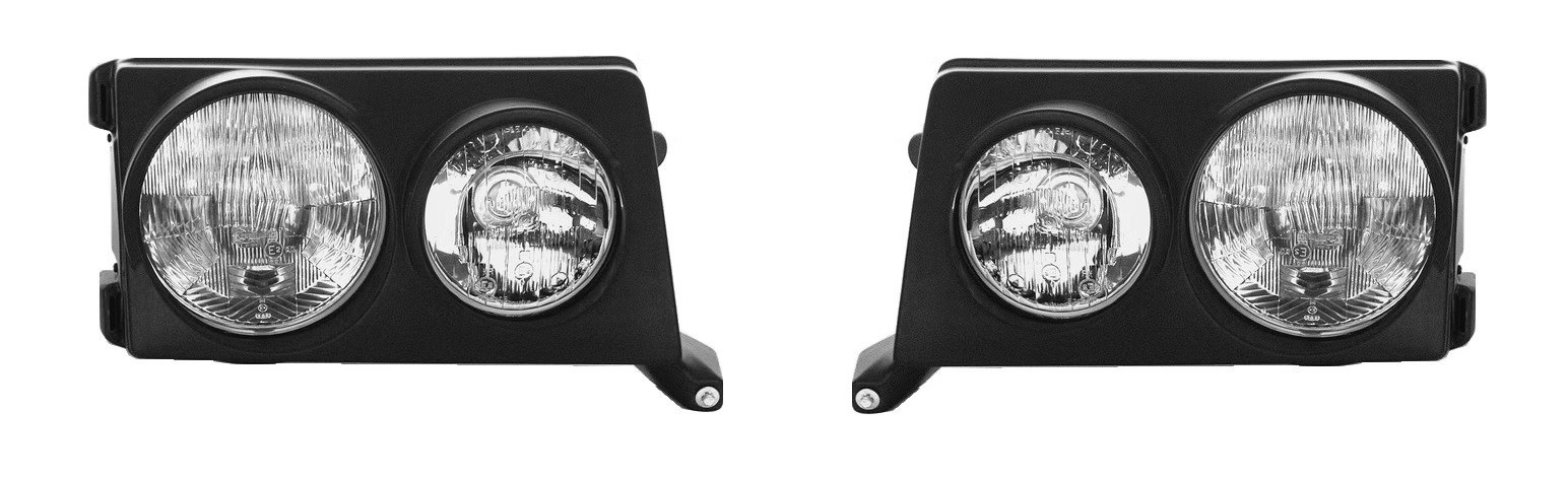 Euro Morette dual round tuning headlight set for Mercedes Benz W201 190E 200 230