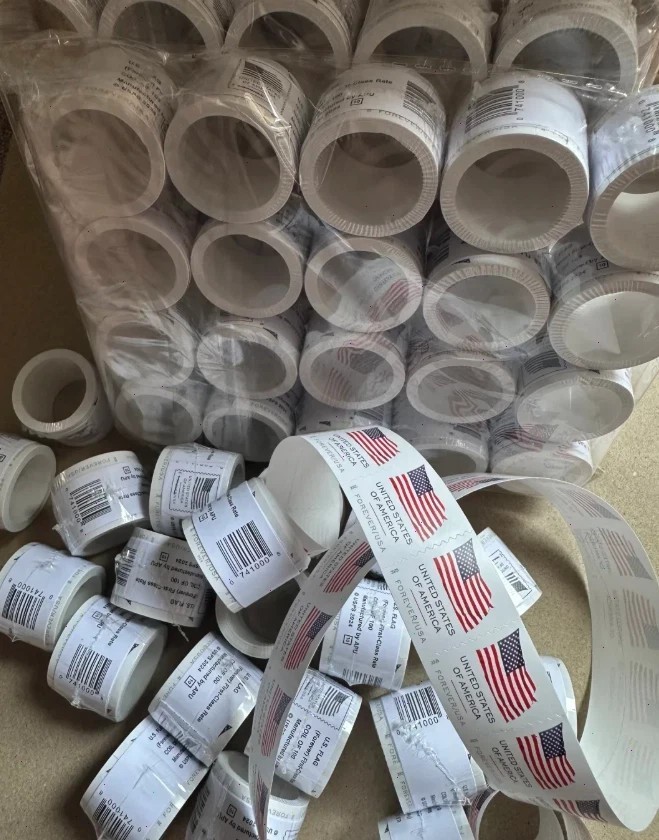 Newest 20 ROLLS Of 100 USPS-postage,2000 PCS-Special Sale, New Sealed 2023