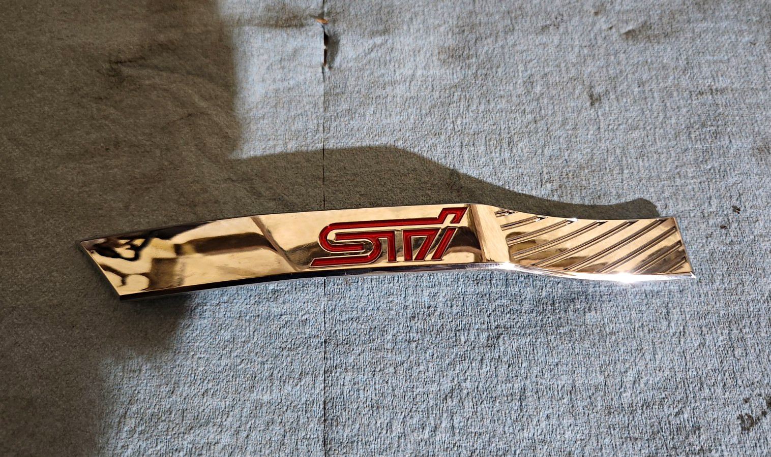 Subaru WRX STI Fender Emblem. Molding Garnish Fender (Left, Front)