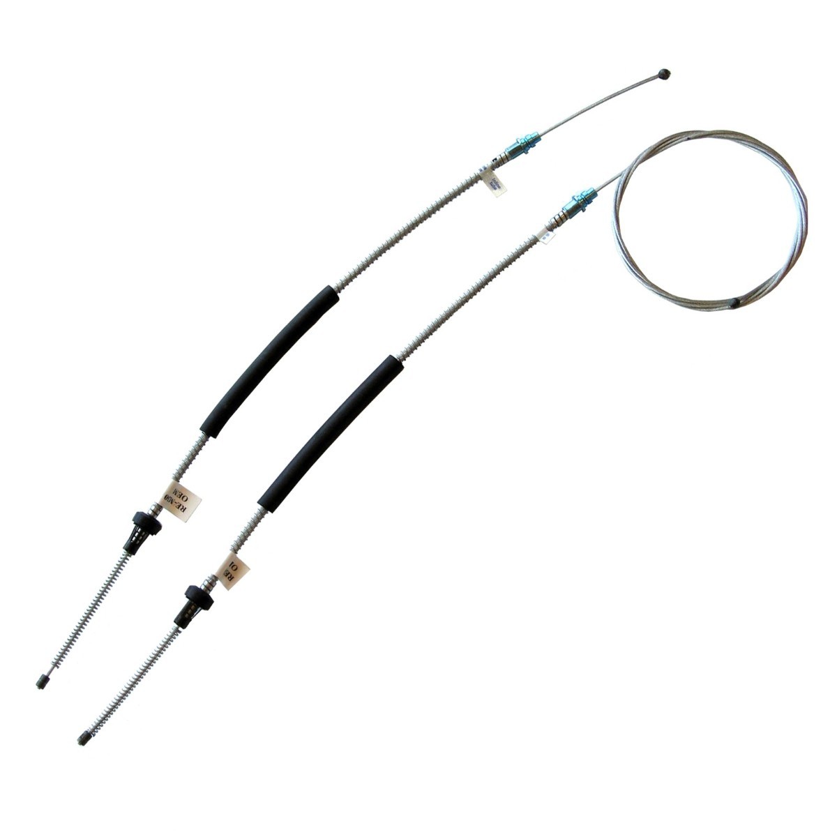 Parking Brake Cables Rear Pair Long And Short 1968 Ford Mustang OE Steel 2pc