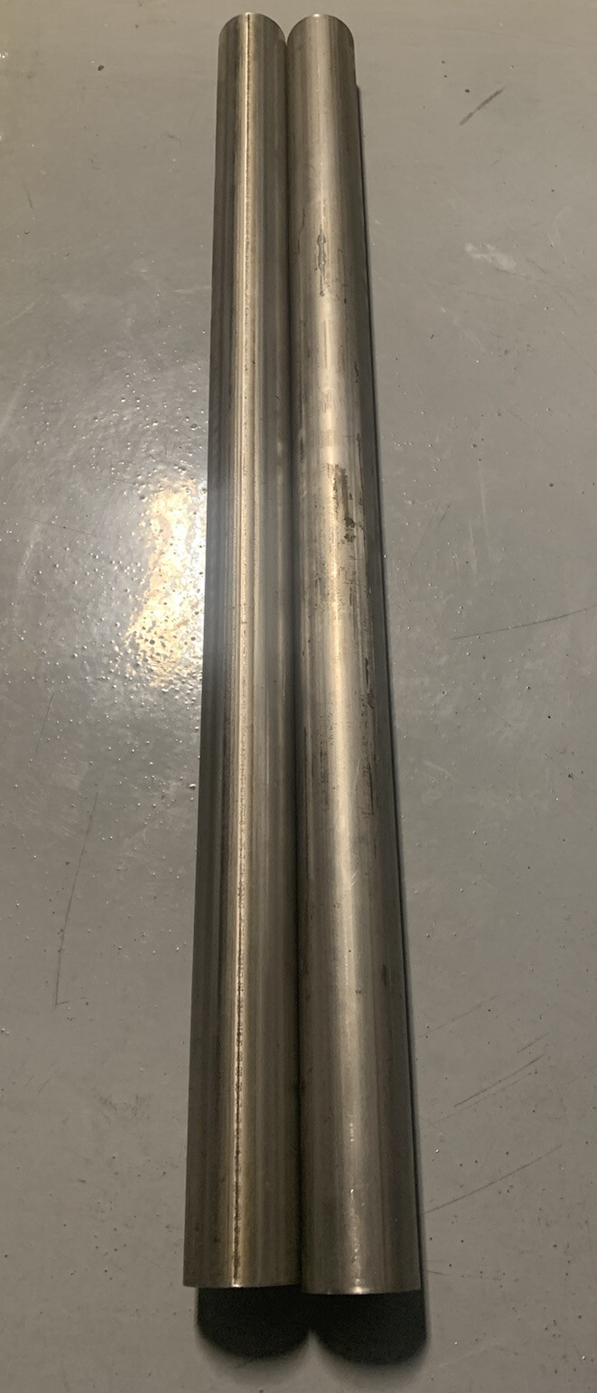 2.5” x 40” 439 Stainless Steel Exhaust Straight Pipe 16ga (pair) 
