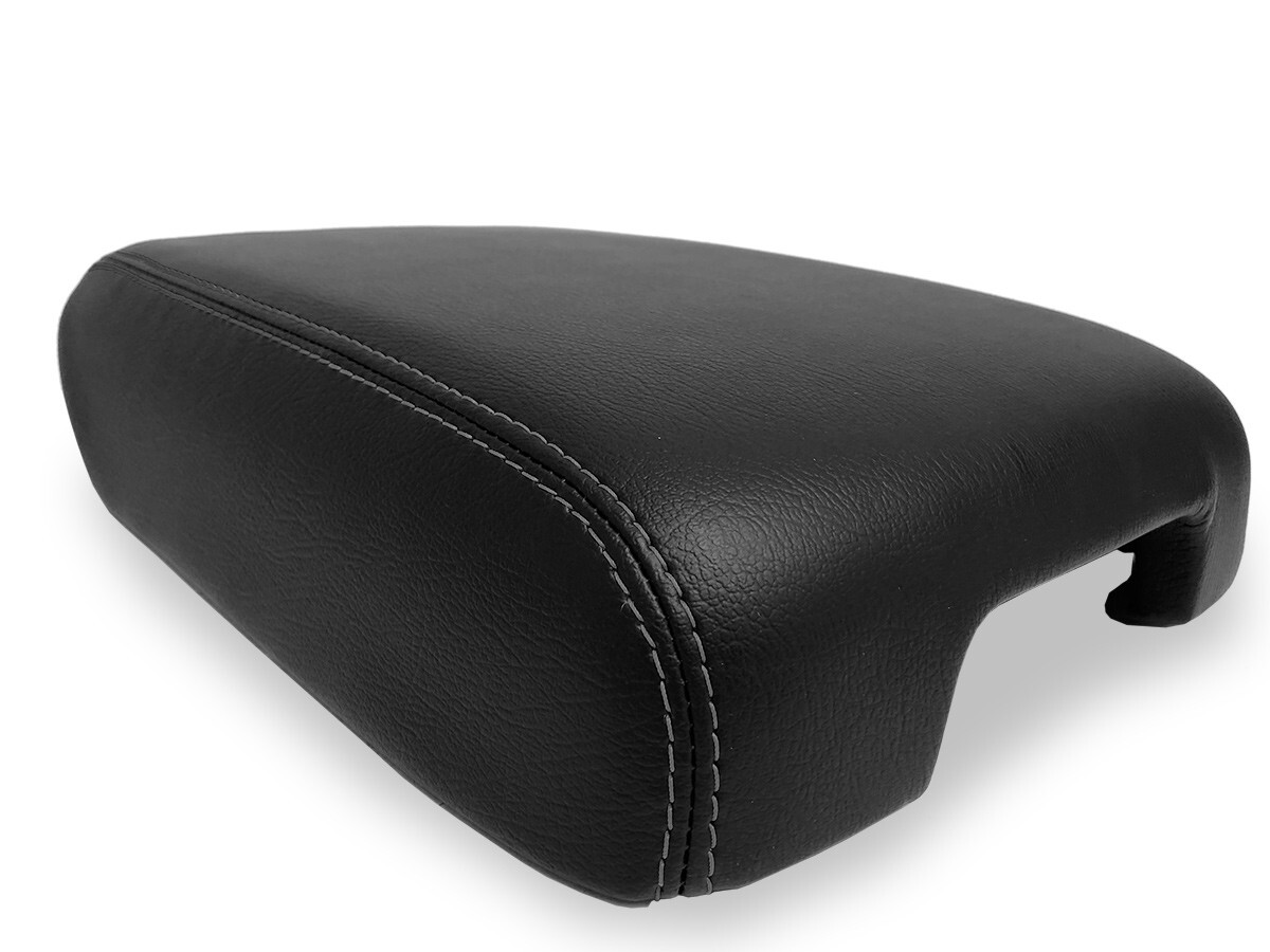 Console Lid Armrest Cover PU Leather Fit for Infiniti QX60 2014-2020 Black