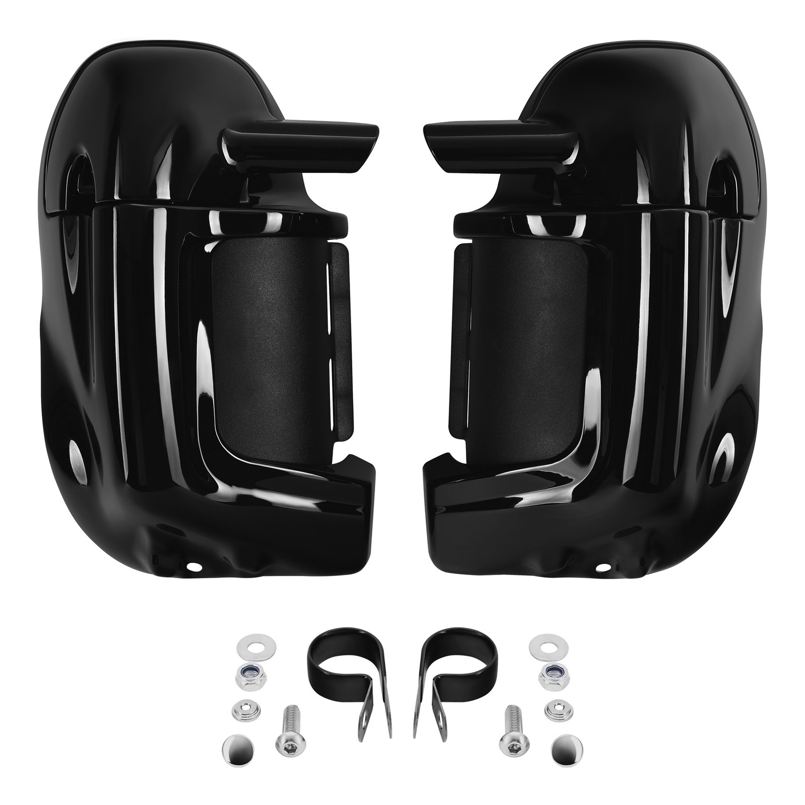 Black Lower Vented Leg Fairing Fit For Harley Touring Road King Electra Glide US