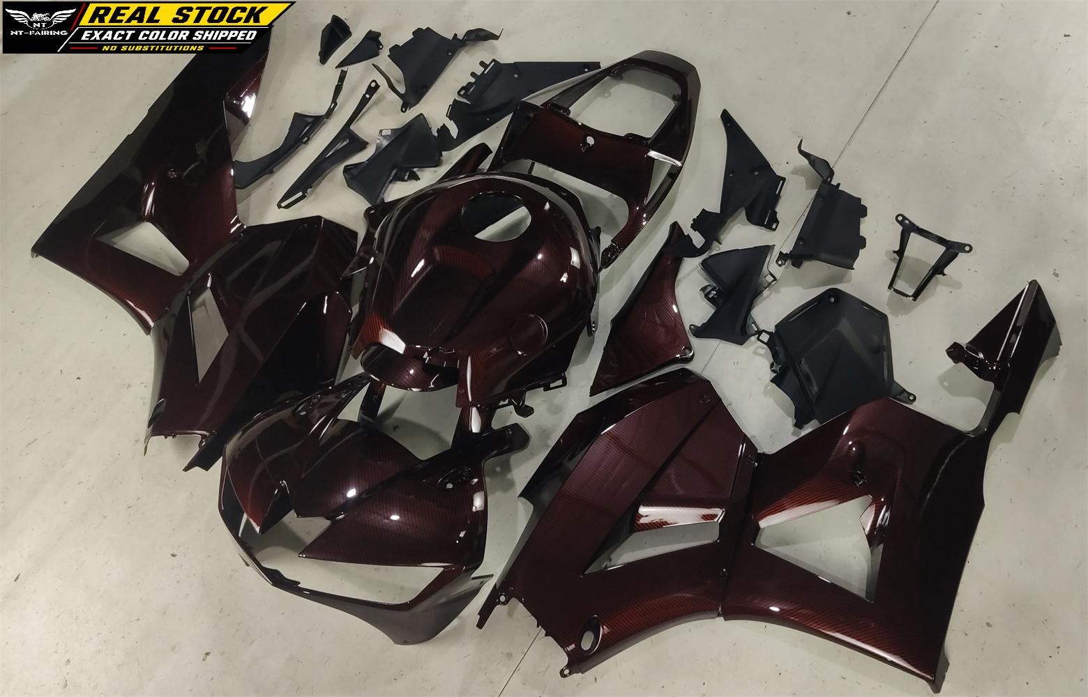 NT Red Black Carbon Fiber Fairing for Honda CBR600RR 2013-2023 Painted Bodywork