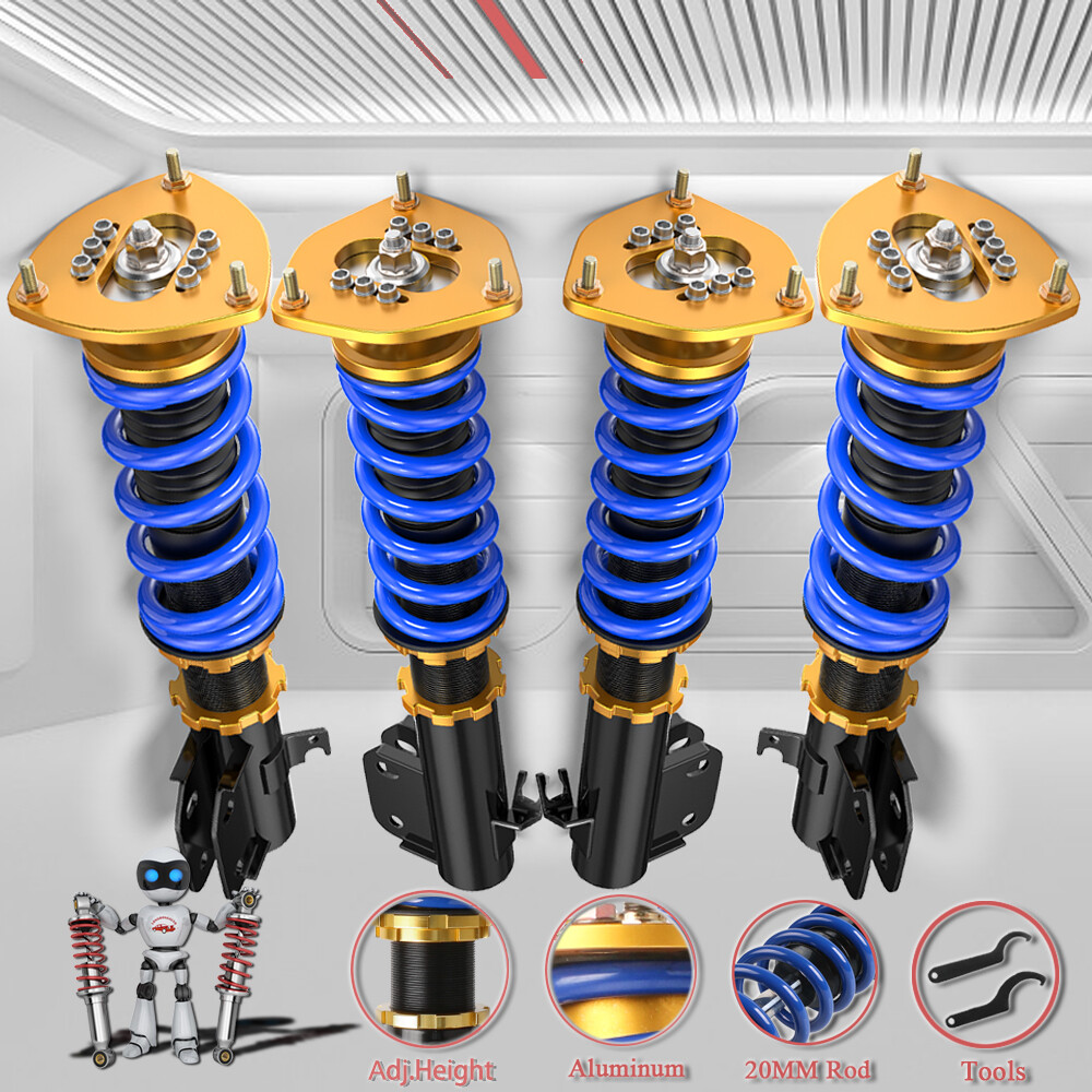 4PCS Coilovers for 02-07 Subaru Impreza WRX 03-08 Forester 04 STI Adj Height