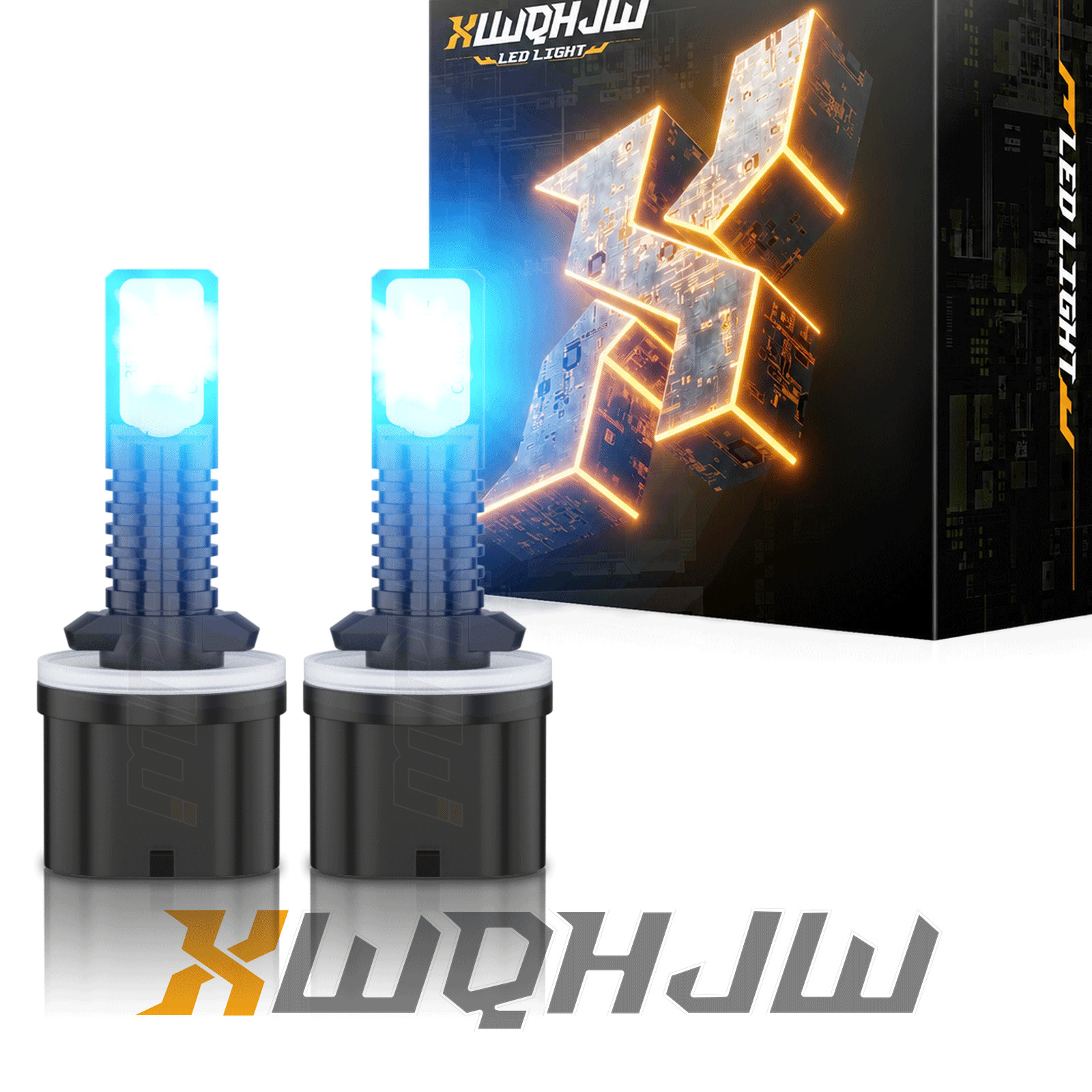 880 LED Fog Light Bulbs 8000K Blue 12000LM Super Bright Blue Combo Kit 2Pcs