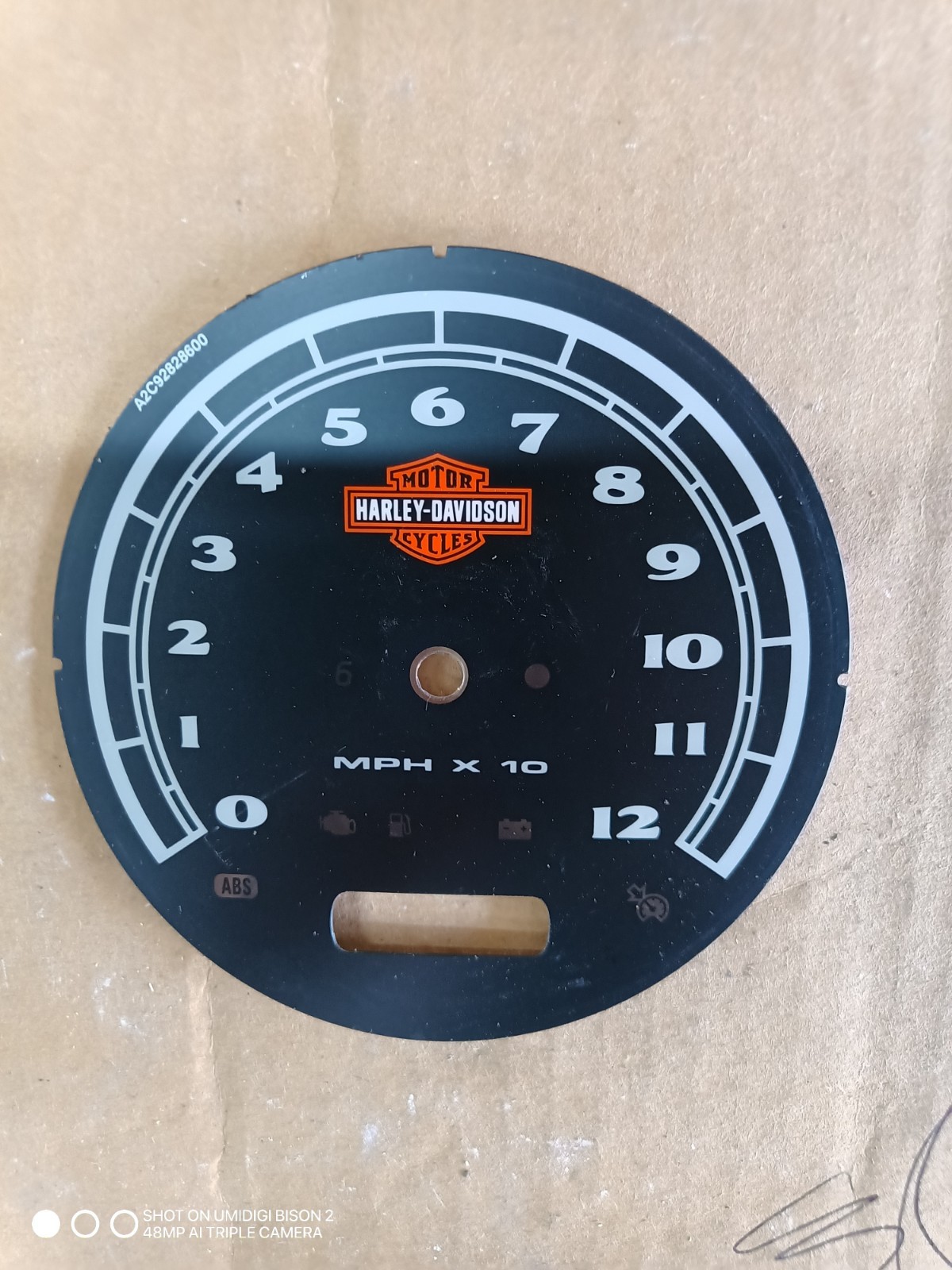 OEM Harley-Davidson Speedometer Faceplate