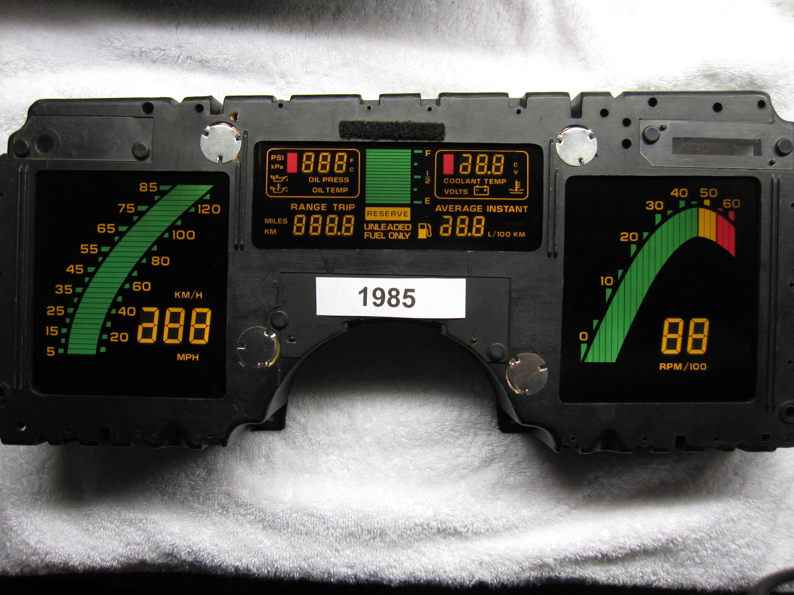 1985 Corvette Tuned port digital dash instrument cluster Rebuilt 85 86 87 84 89 