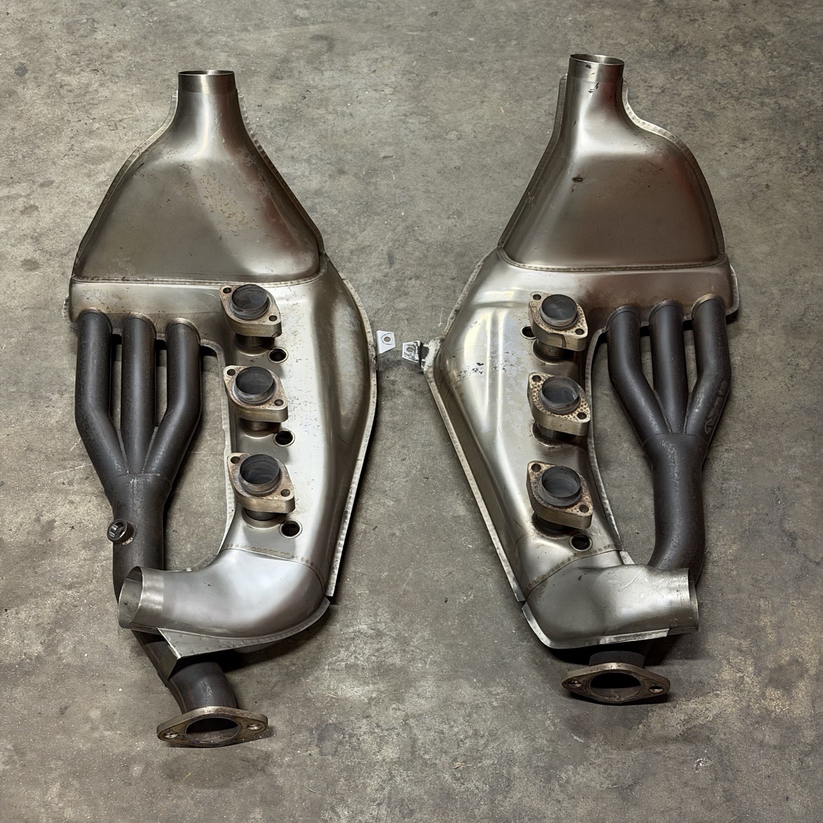 1965-1977 Porsche 911 SSI Heat Exchanger Pair STAINLESS STEEL